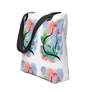 Watercolor Cat Tote Bag