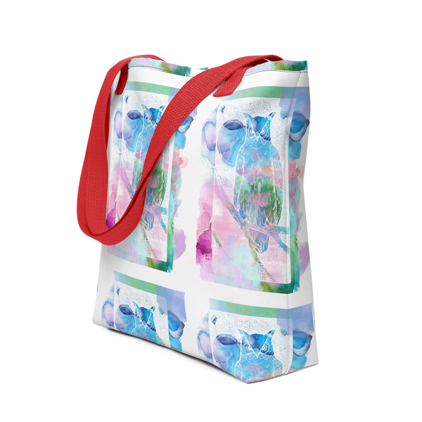 Watercolor Owl Tote Bag