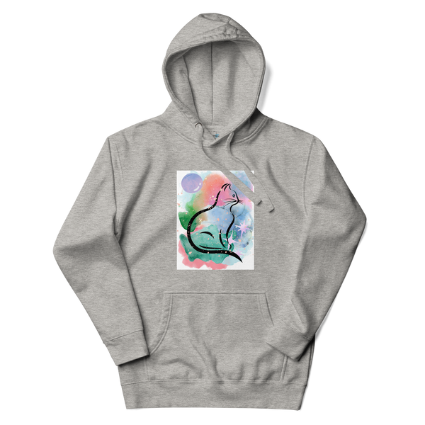 Watercolor Cat Hoodie