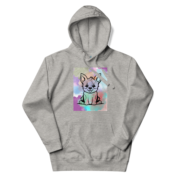 Watercolor Puppy Hoodie