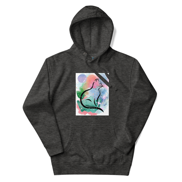 Watercolor Cat Hoodie