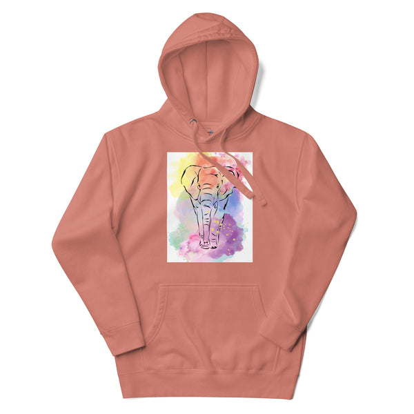 Watercolor Elephant Hoodie