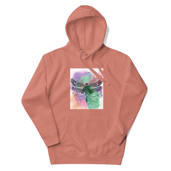 Watercolor Dragonfly Hoodie