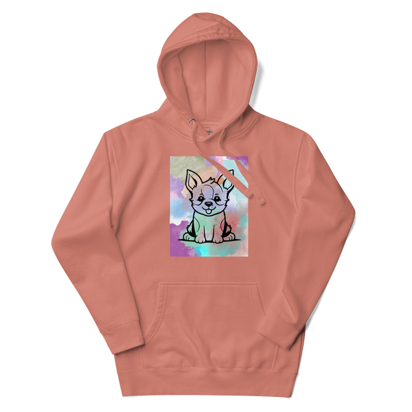 Watercolor Puppy Hoodie