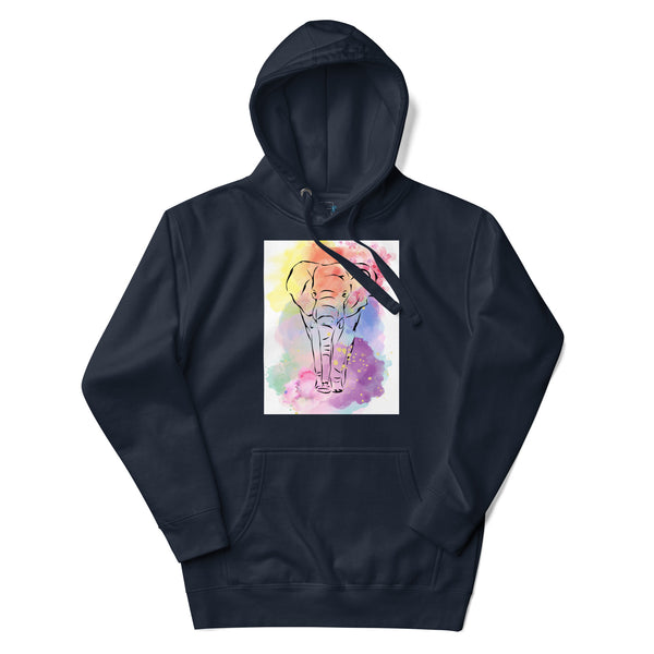 Watercolor Elephant Hoodie