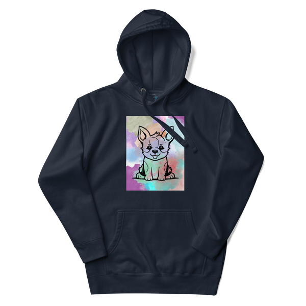 Watercolor Puppy Hoodie