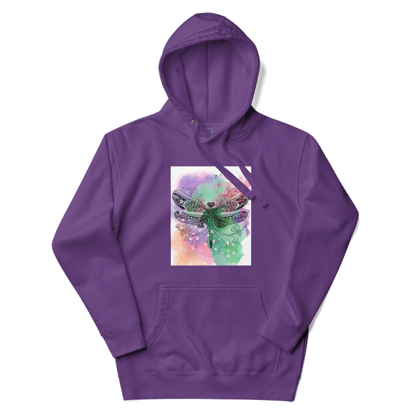 Watercolor Dragonfly Hoodie