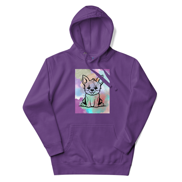 Watercolor Puppy Hoodie