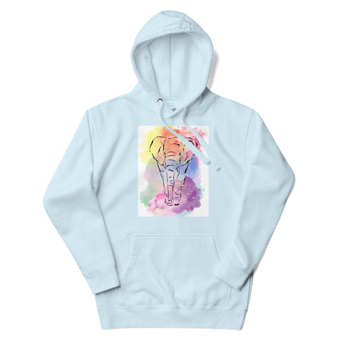 Watercolor Elephant Hoodie