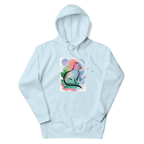 Watercolor Cat Hoodie