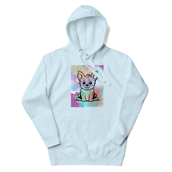 Watercolor Puppy Hoodie