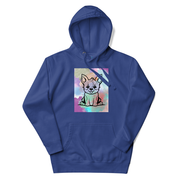 Watercolor Puppy Hoodie