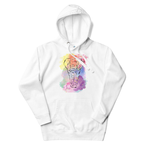 Watercolor Elephant Hoodie