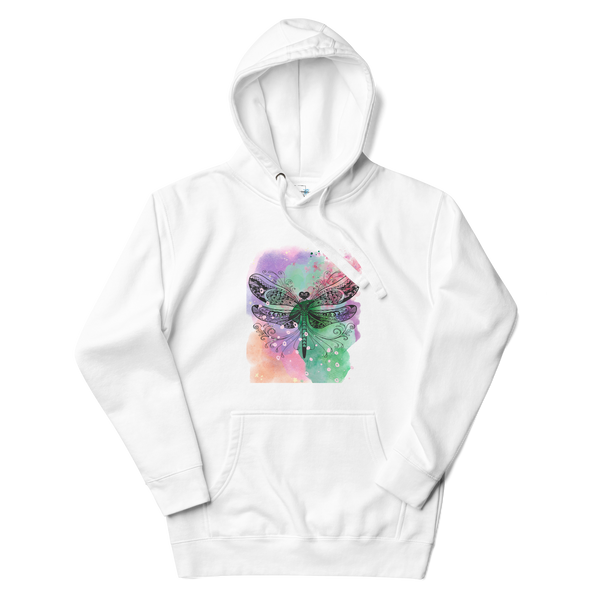 Watercolor Dragonfly Hoodie