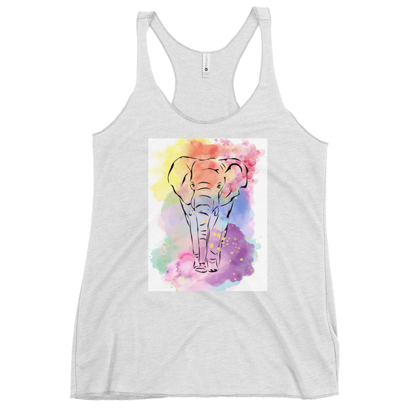 Watercolor Elephant Tank Top