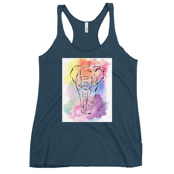 Watercolor Elephant Tank Top