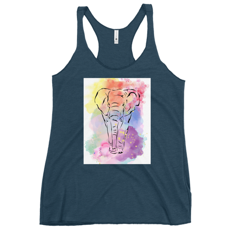 Watercolor Elephant Tank Top