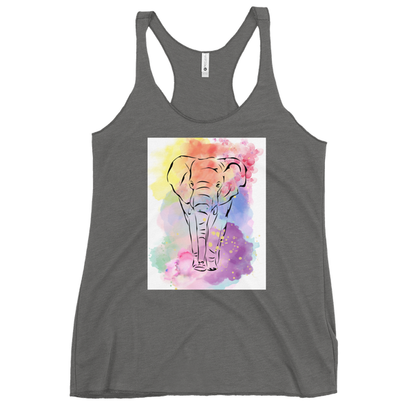 Watercolor Elephant Tank Top