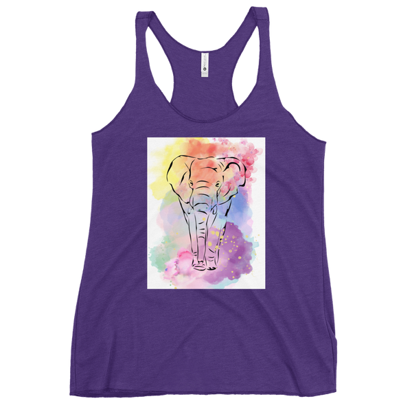 Watercolor Elephant Tank Top