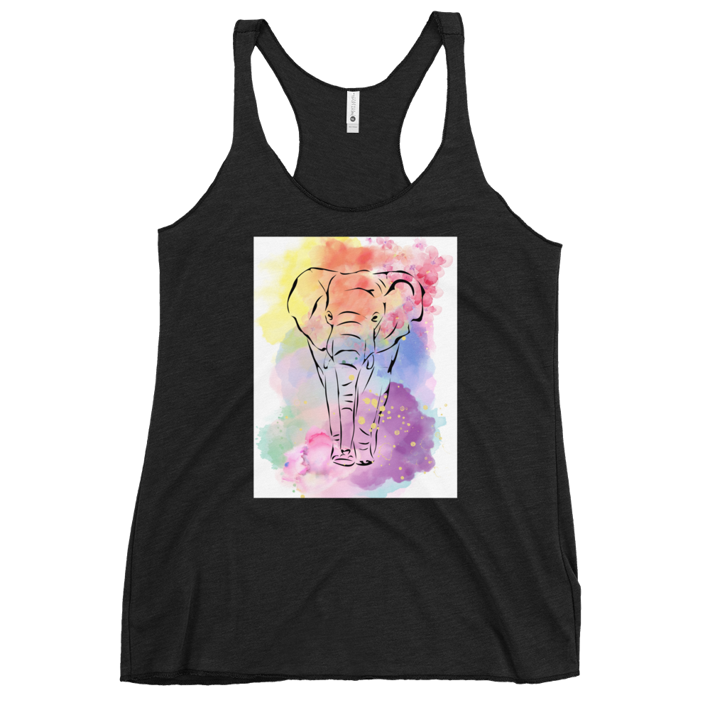 Watercolor Elephant Tank Top