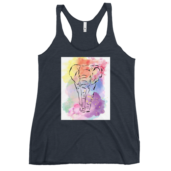 Watercolor Elephant Tank Top