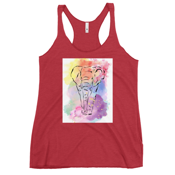 Watercolor Elephant Tank Top