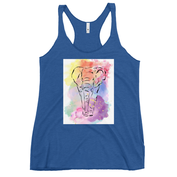 Watercolor Elephant Tank Top