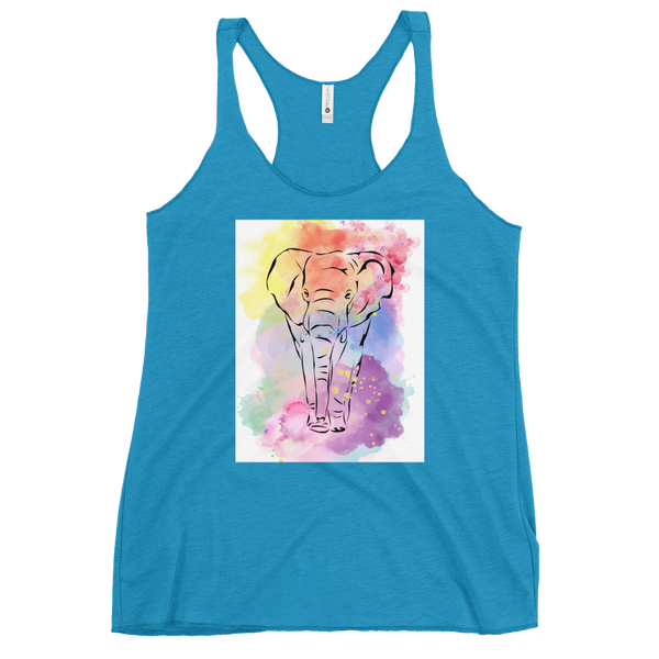 Watercolor Elephant Tank Top