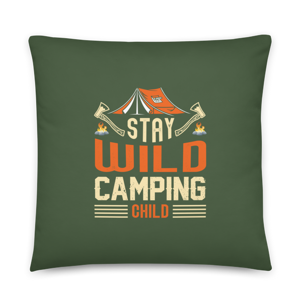 STAY WILD CAMPING CHILD Pillow