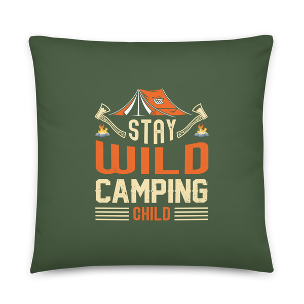 STAY WILD CAMPING CHILD Pillow