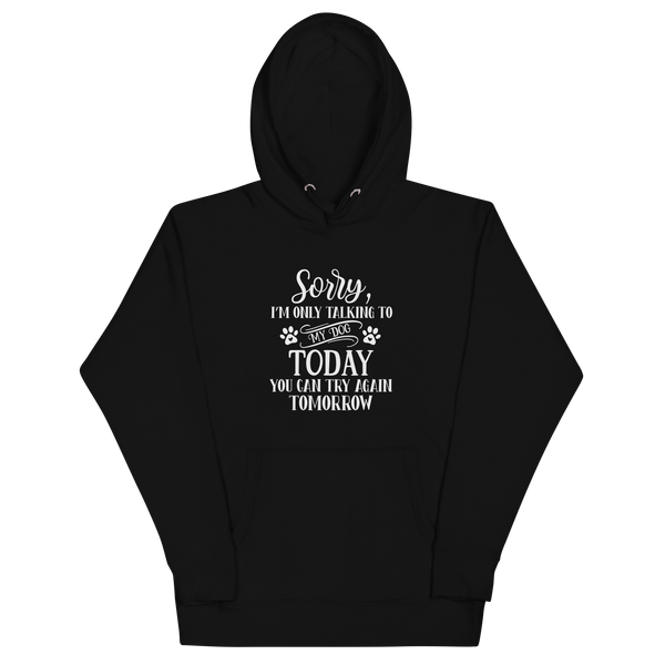 SORRY I'M ONLY TALKING TO MY DOG TODAY Hoodie