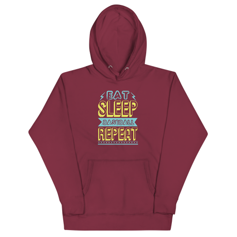 EAT, SLEEP, BASEBALL, REPEAT Hoodie