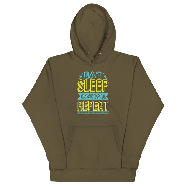 EAT, SLEEP, BASEBALL, REPEAT Hoodie