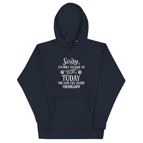 SORRY I'M ONLY TALKING TO MY DOG TODAY Hoodie