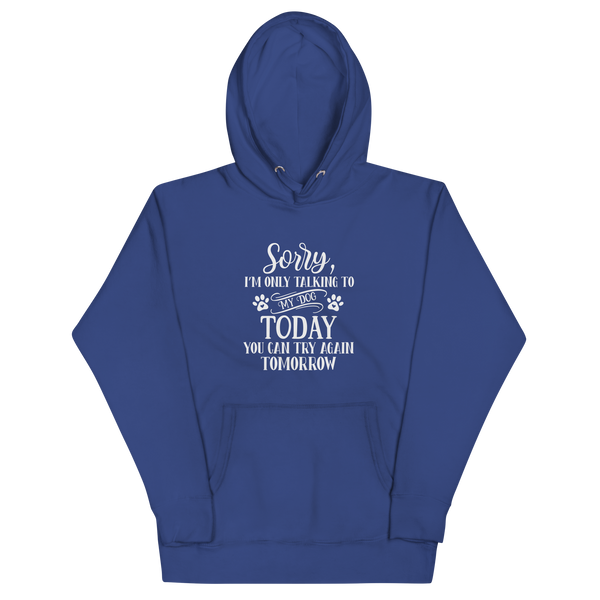 SORRY I'M ONLY TALKING TO MY DOG TODAY Hoodie