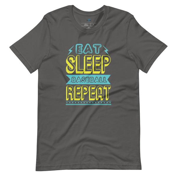 EAT, SLEEP, BASEBALL, REPEAT T-SHIRT