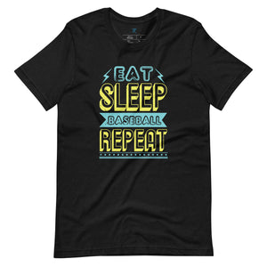 EAT, SLEEP, BASEBALL, REPEAT T-SHIRT