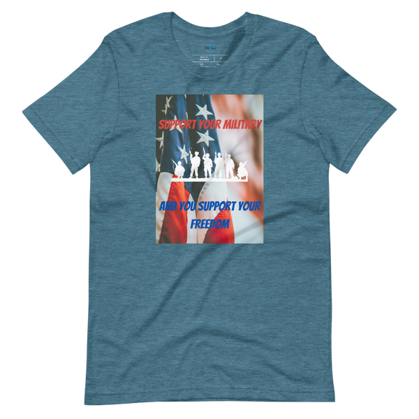 SUPPORT YOUR MILITARY Short-sleeve t-shirt