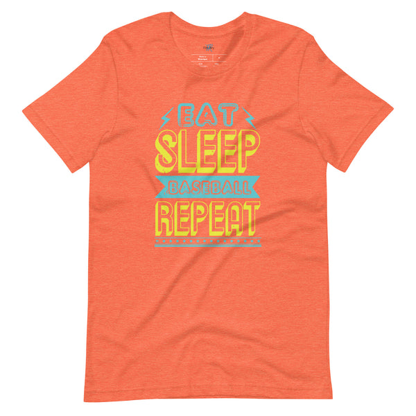 EAT, SLEEP, BASEBALL, REPEAT T-SHIRT