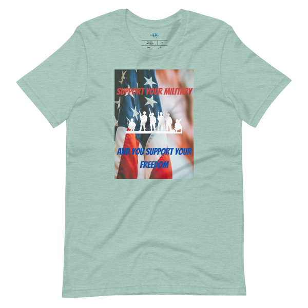 SUPPORT YOUR MILITARY Short-sleeve t-shirt