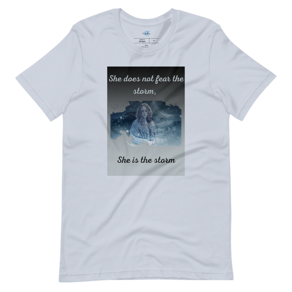 SHE DOES NOT FEAR THE STORM Short-Sleeve T-Shirt